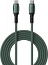 Portronics USB Type C Cable 3 A 1.2 m POR-1065 C Square 3A Type-C to Type-C Cable  (Compatible with All Type C To Type C Supported Devices, Green, One Cable)...
