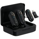 Portronics Vlogmate 2 Dual Wireless Microphone Noise Cancellation Lapel Mic, Video Recording, Live Streaming, (Black)...