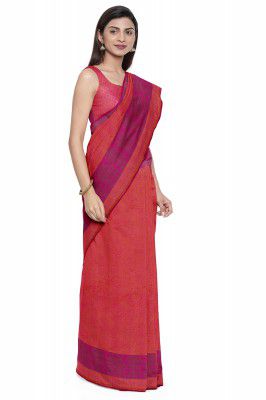 Pothys for Tavasya Women's Cotton Sarees (D212_Pink)