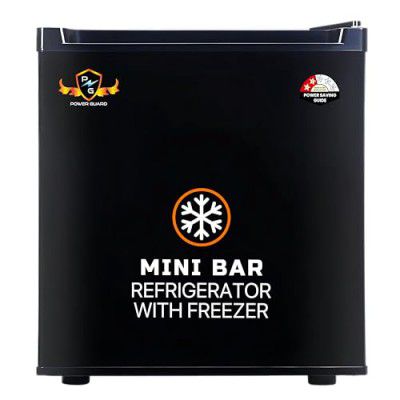 Power Guard 47L 2 Star Mini Refrigerator (Black Steel, PG-DC-50)