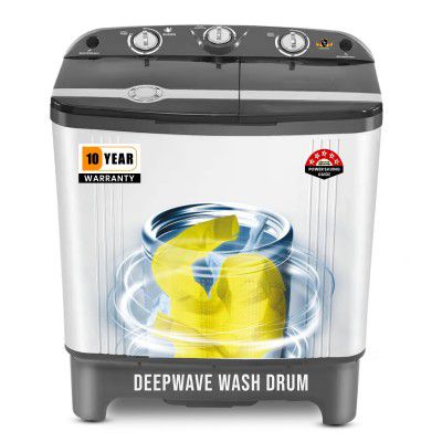 Power Guard 7Kg 5 Star Semi Automatic Top Loading Washing Machine (PG70WMSATL-01,White,Black)