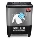Power Guard PG75WMSATL-01 7.5kg 5-star Semi Automatic Washing Machine (Grey/Black)...