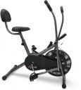 PowerMax BU-201 Dual Action Exercise Air Bike with Back Support...