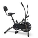 PowerMax Fitess BU-201 Dual Action Air Bike/Exercise Bike with Back Support System for Home Workout...