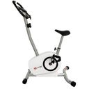 PowerMax Fitness BU-515-AL502 Steel Magnetic Exercise Upright Bike, Grey, White...