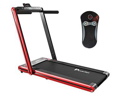 PowerMax Fitness JogPad-2 (4.0HP Peak) DC Motor Motorized Touch Screen LED Dual Display Treadmill