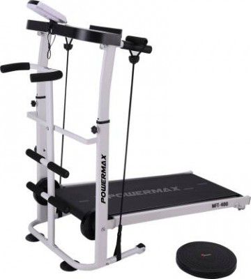 Powermax Fitness MFT-400 Non-Electric Multifunction Manual Treadmill For Home Use Treadmill