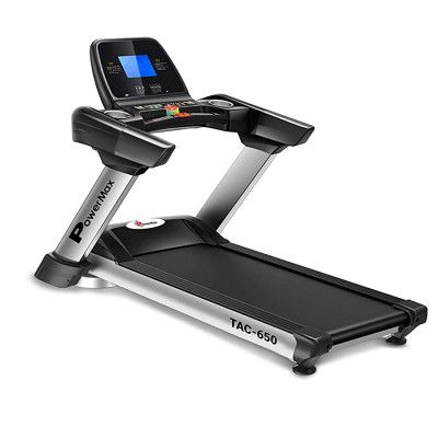 PowerMax Fitness TAC-650 4HP (6HP Peak) Motorized Treadmill with Free Installation Assistance, Commercial & Automatic Incline