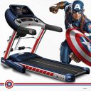 PowerMax Fitness X Marvel MT-1A Iron Man Edition (4HP Peak) Smart Folding Electric Multifunction Treadmill  Home Gym  ...