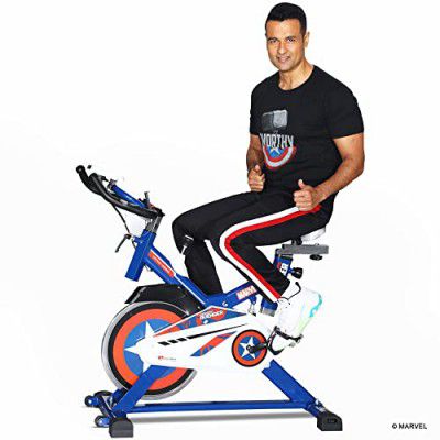 PowerMax X Marvel MB-165 Captain America Edition Exercise Spin Bike