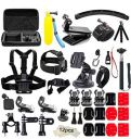 Powerpak 50-in-1 Mounts and Straps Action Camera Accessories Kit | Compatible with Gopro Hero 12/11/10/9/8/7/6/5, SJCAM, Insta360, Osmo, DJI YI Action Camera Accessories Kit...