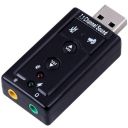 Powerpak 7.1 Channel USB External Sound Card Audio Mic Adapter for Laptop or PC - Just Plug and Play...