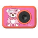Powerpak Sjcam Funcam 2"/5.08 Cm LCD Hd Digital Action Camera Cartoon Print with in-Built Games (Funcam Bear), Dark Pink - Megapixels 5.0, Gb 32...