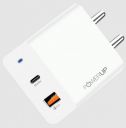 POWERUP 20W Type A & Type C 2-Port Fast Charger (Adapter Only, Multiple Safety Protection, White)...