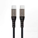 Powerup stay charged® Nylon Unbreakable Braided USB-C to USB-C Sync & Charge Cable (5 Feet & 1.5 M)...