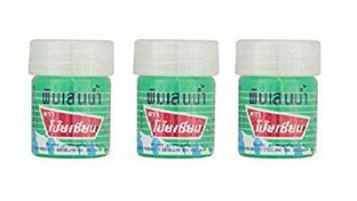 Poy Sian Pim-saen Balm Oil Aroma Refresh Inhalant Gel Health & Personal Care Products Thai Herbal Herb Pack of 3