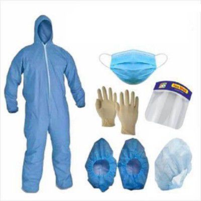 PPE KIT Fynota PPE full Set( For High Risk Users) Medical Protective Coverall Suits