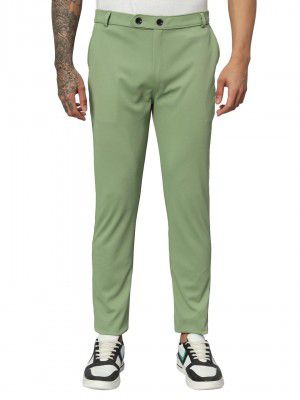 PPTOSS Men's Lycra Blend Regular Fit Causal Trouser Pants