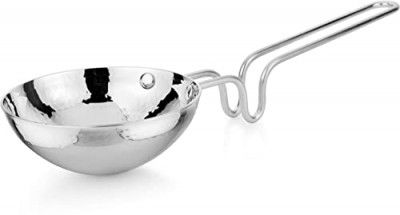 Prabha Heavy Gauge Stainless Steel Hammered Finish Tadka Pan 