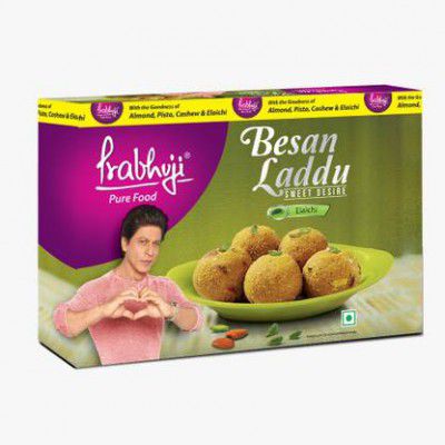 Flipkart Grocery : PRABHUJI PURE FOOD ELAICHI BESAN LADDU Box (336 g)