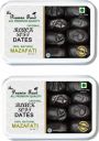 Pramix Black Dates | Soft Dates Select Premium Organic Handpicked Dates | Khajoor | Soft Dried Healthy Snack | Zero Added Sugar  (2*500 gm Packs) ...