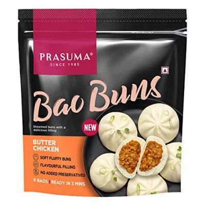 Prasuma Butter Chicken Bao, 300g| 6 Pieces