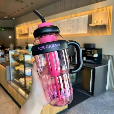 Prayaura Colorful Ice Water Bottle 1300ml (Multicolor)