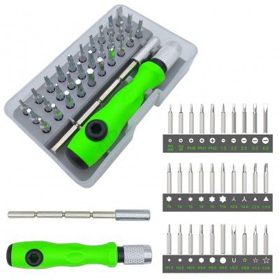 Precision Screwdriver Set, Small Screwdriver Set, Professional Grade 32 in 1 Magnetic Torx Screwdriver Set for Electronics