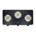Preethi Alya 3 Burner Glass Top Gas Stove | 5-Year Warranty on Glass & Burners | ISI Certified |...