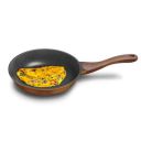 ?Preethi Artistic Collection Die Cast Non Stick Fry Pan, 24 cm,with Glass Lid, 5 Star Non Stick Effect, Cook & Serve, Earthy Brown...