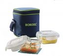 Preethi Borosil Glass Lunch Box (Set of 2)...