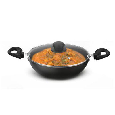Preethi Daily Collection Non Stick Kadai, Grey