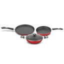 Preethi Dura Collection Non Stick Set, 28 cm Tawa, 26 cm Frying Pan, 26 cm Kadai...