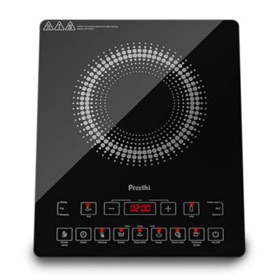 Preethi Indicook IC125 Induction Cooktop, 2100-Watt Electric Stove