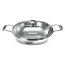 ?Preethi Metallica Collection Triply Stainless Steel Kadai with Glass Lid, 20 cm, Gas & Induction Compatible, Metal Spatula Friendly...