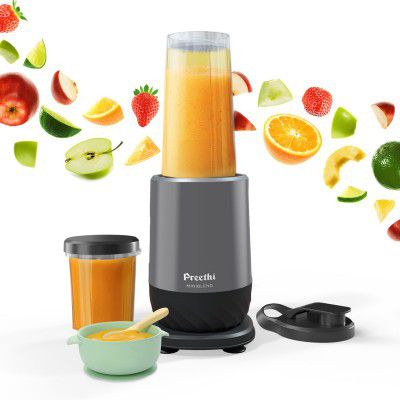 Preethi MiniBlend Compact Food and Juice Blender for Lump Free Purees
