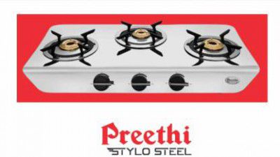Preethi Stainless Steel Manual Gas Stove 