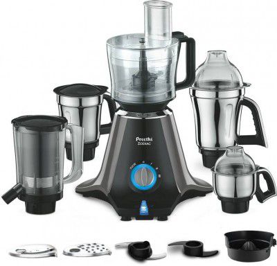[Extra Rs.845 OFF] Preethi Zodiac 750 W Juicer Mixer Grinder  (MG-218 | 5 Jars | Black/Light Grey)