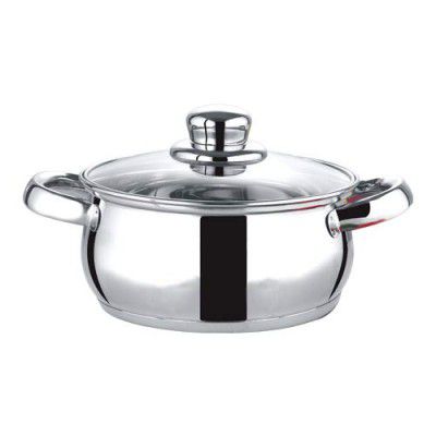 PREMIER Stainless Steel Cook & Look with Glass LID with Sandwich Bottom 18CM CODE-0061811