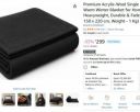Homekart Premium Acrylic-Wool Single Bed Blanket – (Black, 150 x 220 cm, Weight - 1 Kg) Pack of 3...