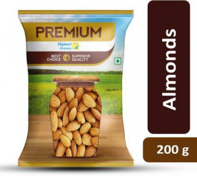 Premium Almonds by Flipkart Grocery Almonds by Flipkart Grocery (Badam)  (200 g)