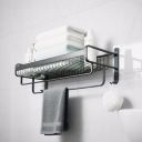 Premium Aluminum Folding Towel Rack in Bathroom, 24 Inches...