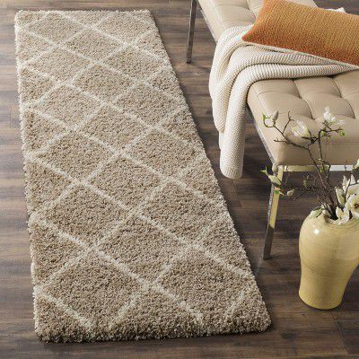 Premium Antiskid Shaggy Carpet/Rug Plain Fur Rectangular Rugs,Soft Microfiber for Bedroom,Living Room,Kids Room,Hall etc (Beige Box, 1.5x3 Feet)