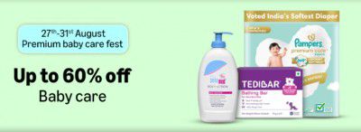 Amazon: Premium Baby Care Fest [Valid from 27th aug – 31st Aug]