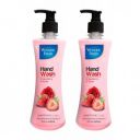 Premium Liquid Handwash Bottle with Pump | Flavor Strawberry and Rose - Pack of 2...
