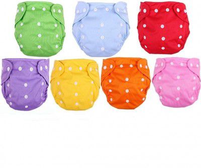 Premium Reusable Baby Cloth Diapers For 0 to 3 Years (Purple, Pack of 6)