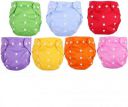 Premium Reusable Baby Cloth Diapers For 0 to 3 Years (Purple, Pack of 6)...