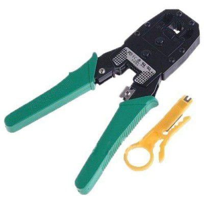 PremiumAV 3 in 1 Modular Crimping Tool for RJ45 RJ12 RJ11 UTP CAT5 LAN Cutter (Black)