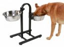 PremiumAV Earth-Friendly U Shape Stand Dog Bowl – Large Size Stainless Steel Pet Feeder Made with Rice Husk – Eco-Friendly Food and Water Bowl for Dogs and Pets – 1 Unit Bounded Fusion...