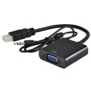 PremiumAV H2VA-9 HDMI to VGA Converter Adapter with AUX Cable...